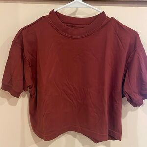 Urban Outfitters Urban Renewal burnt red crop top